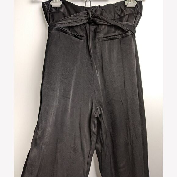 Anthropologie Ett Twa satin tie waist belted pant Size 0 - Picture 7 of 12